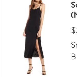 Something Navy Slit Dress